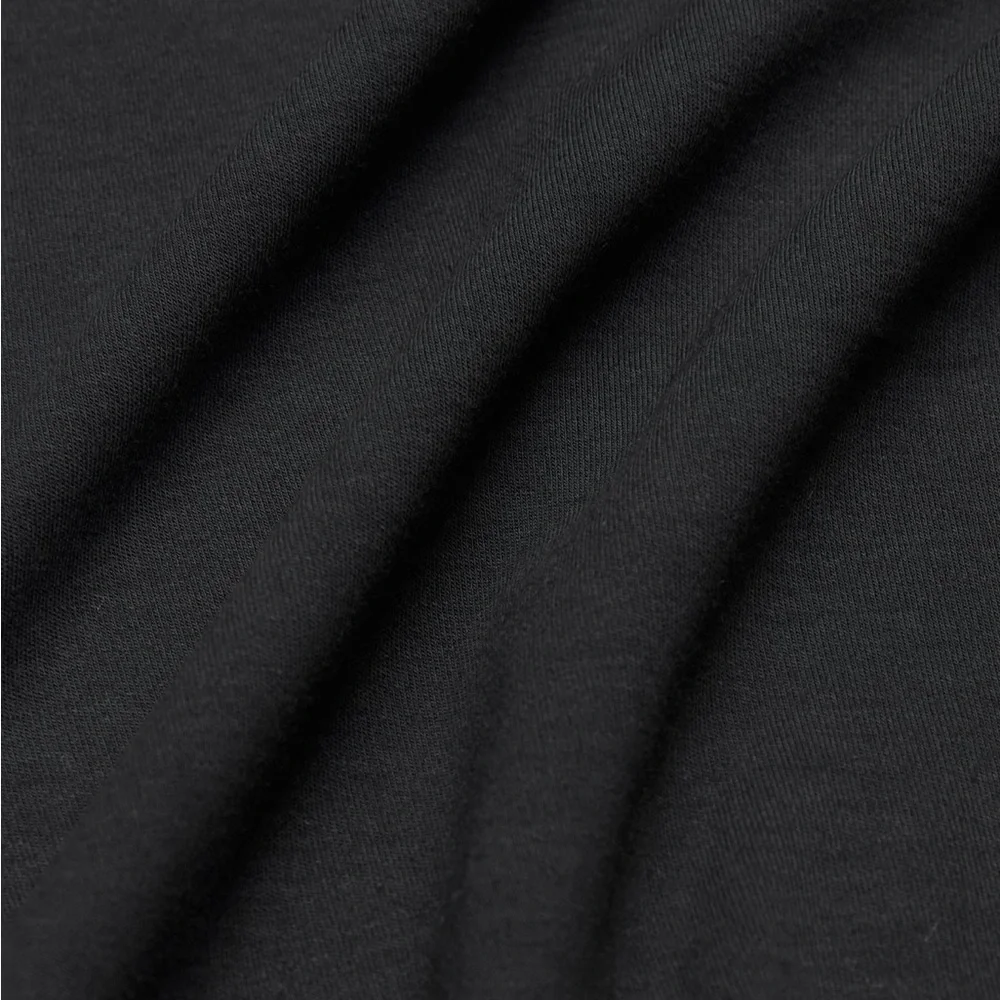 Aritzia Wilfred Saturn Longsleeve Midi Black Dress Size Large Wrap Tie High Low - Picture 6 of 6